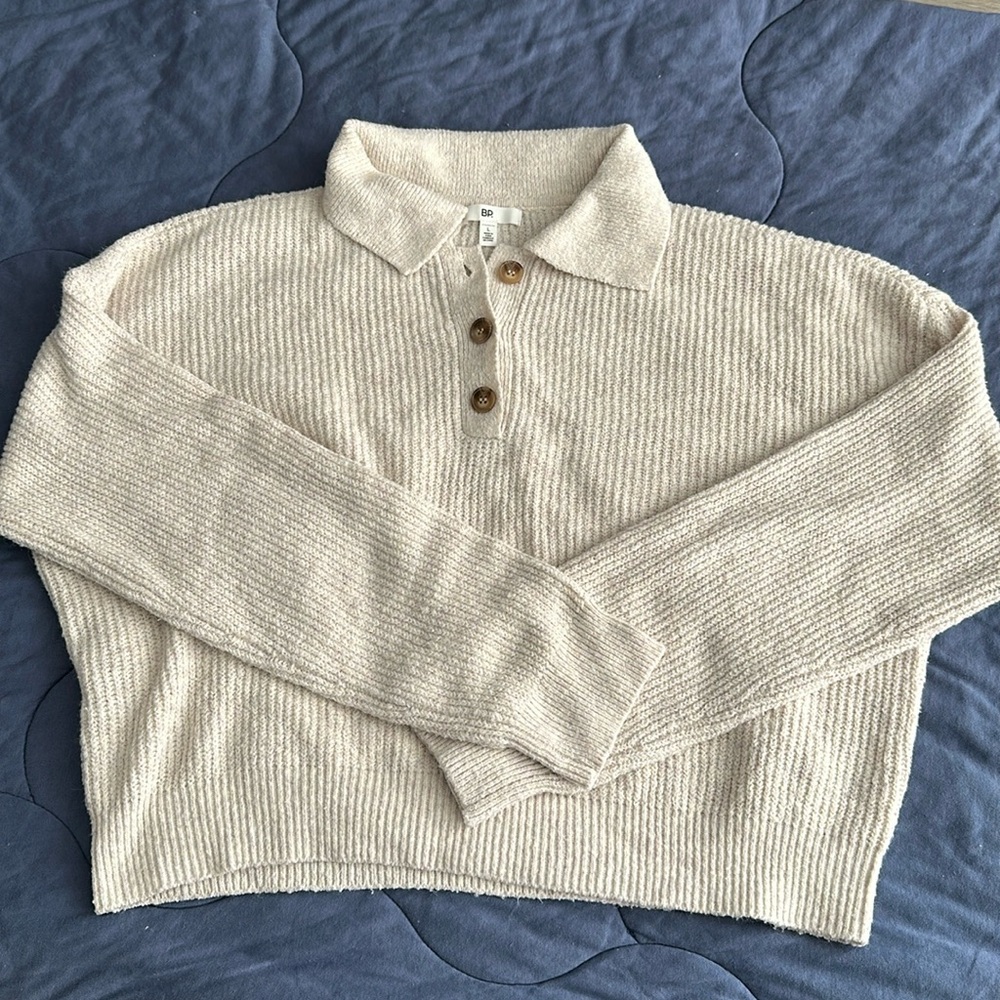 Knit crop sweater